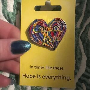 Colorful Heart Brooch - Embrace Hope